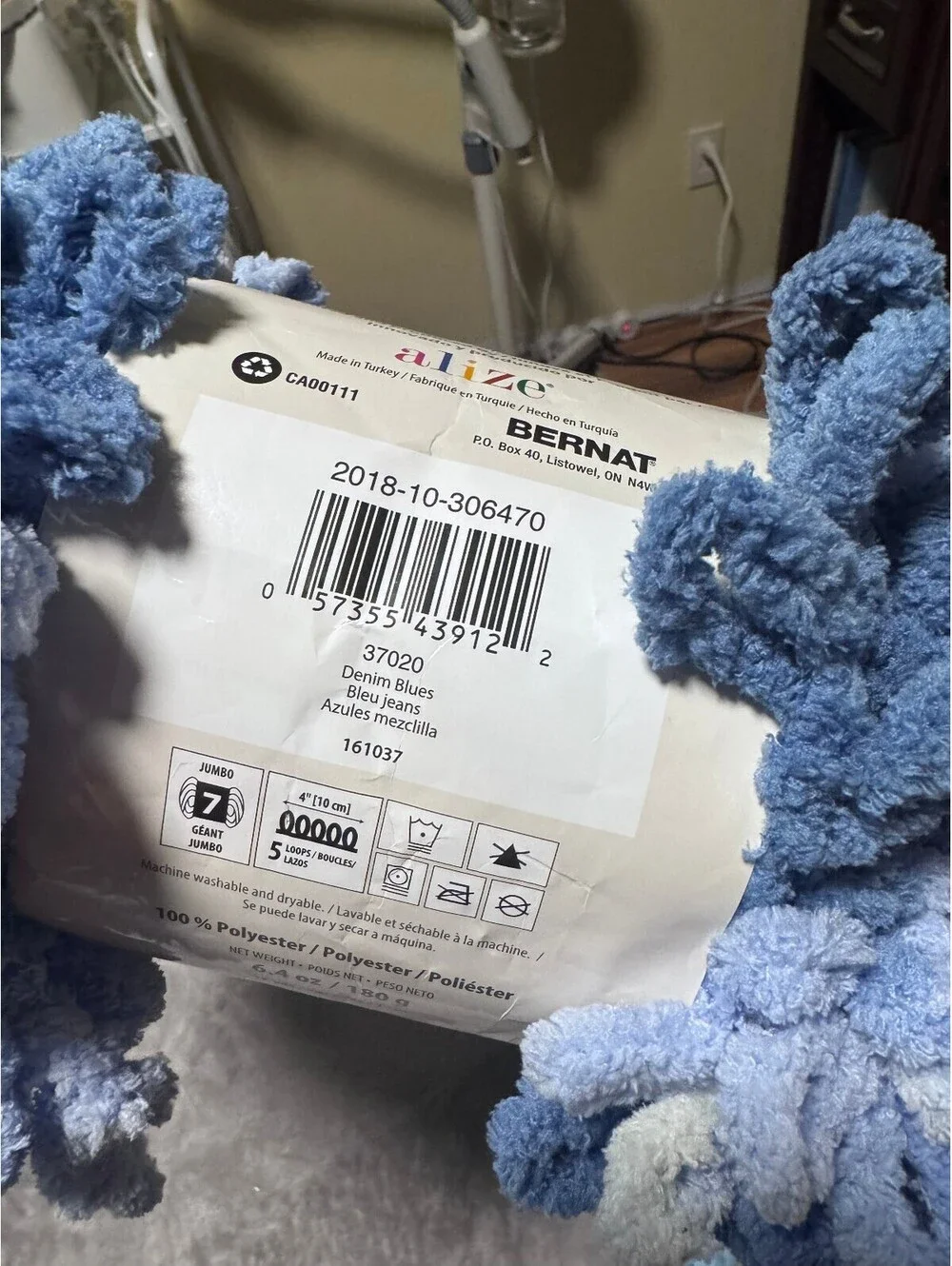 Bernat Just Chenille Yarn Lot of 4 12.9oz